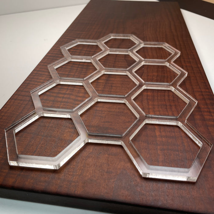 Honeycomb Router Template (Clear Acrylic)