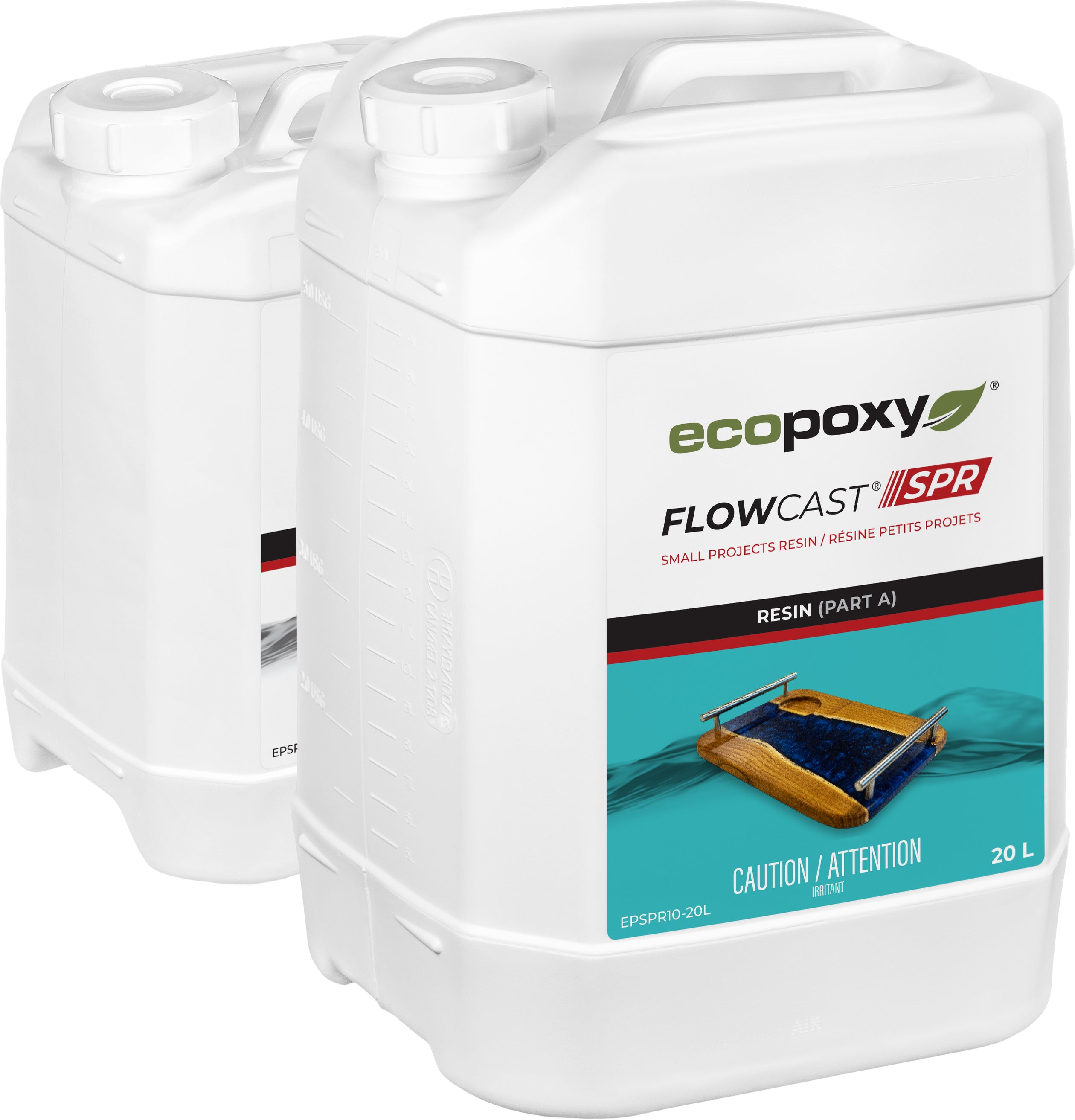 EcoPoxy FlowCast SPR Epoxy Resin for Charcuterie Boards & Small Pours ...