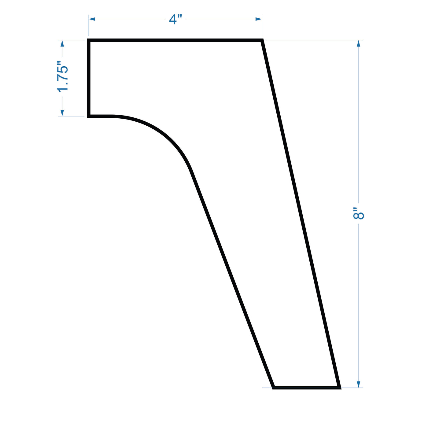 Mid Century Modern Table Leg Router Templates | Clear Acrylic — Jeff ...