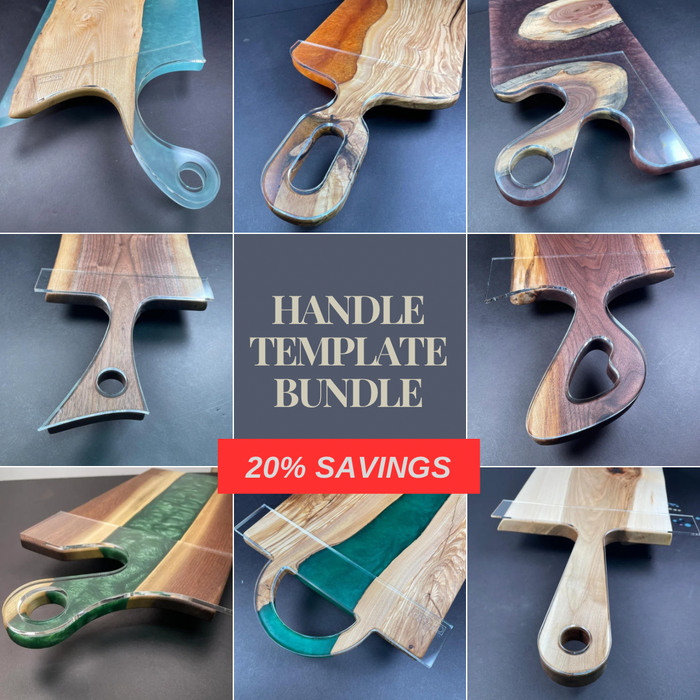 Acrylic Handle Template Bundle 1 (8 Pack - 20% Savings)