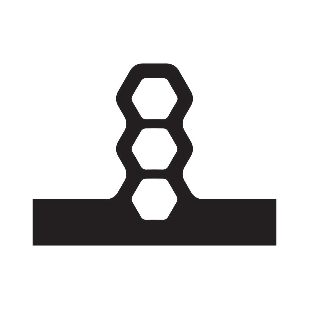 Stacked Honeycomb Charcuterie Board Handle Router Template (Clear Acry ...