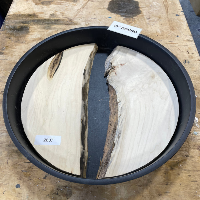 Box Elder Burl Slices Collection 1 (18" Round)