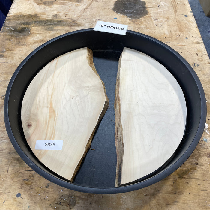 Box Elder Burl Slices Collection 1 (18" Round)