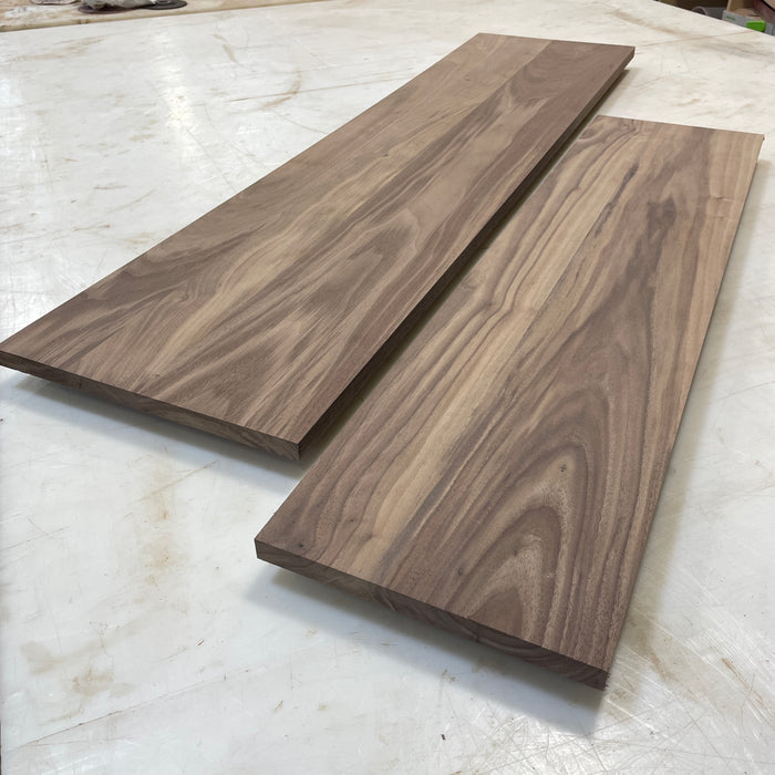 Walnut Wood Panels - 3/4" Solid Hardwood Boards for Shelves, Signs & DIY Projects