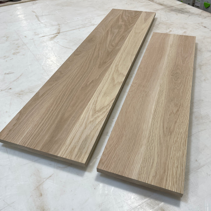 White Oak Wood Panels - 3/4" Solid Hardwood Boards for Shelves, Signs & DIY Projects