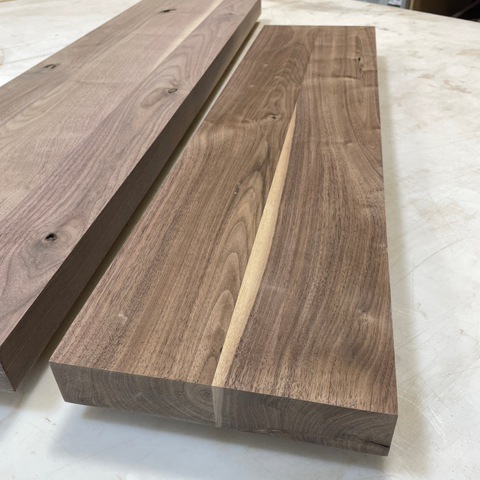 Walnut Wood Panels - 1.75" Solid Hardwood Boards for Shelves, Signs & DIY Projects