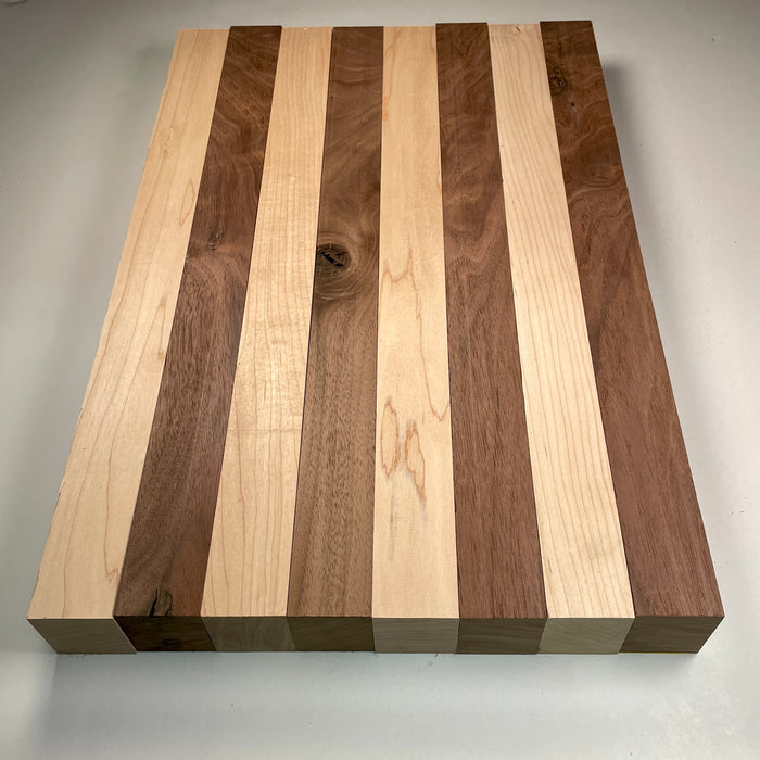 18" x 12" Walnut + Maple Butcher Block Strip Pack