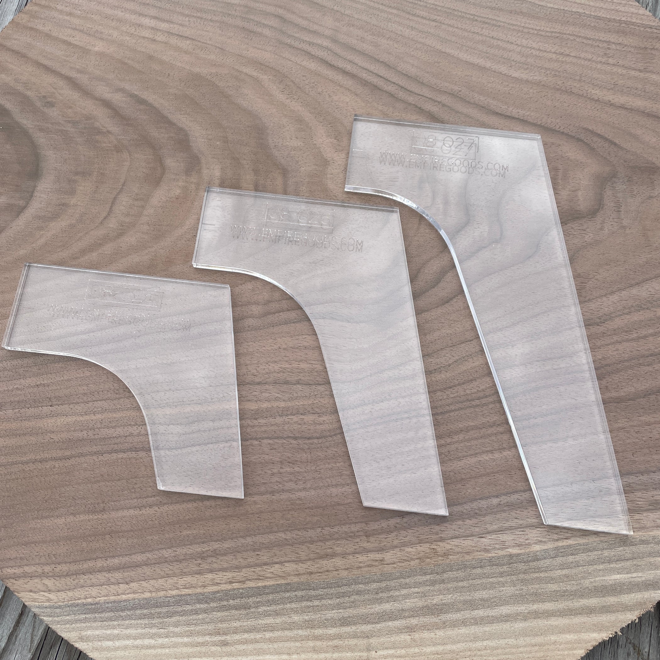 Mid Century Modern Table Leg Router Templates (Clear Acrylic) — Jeff ...