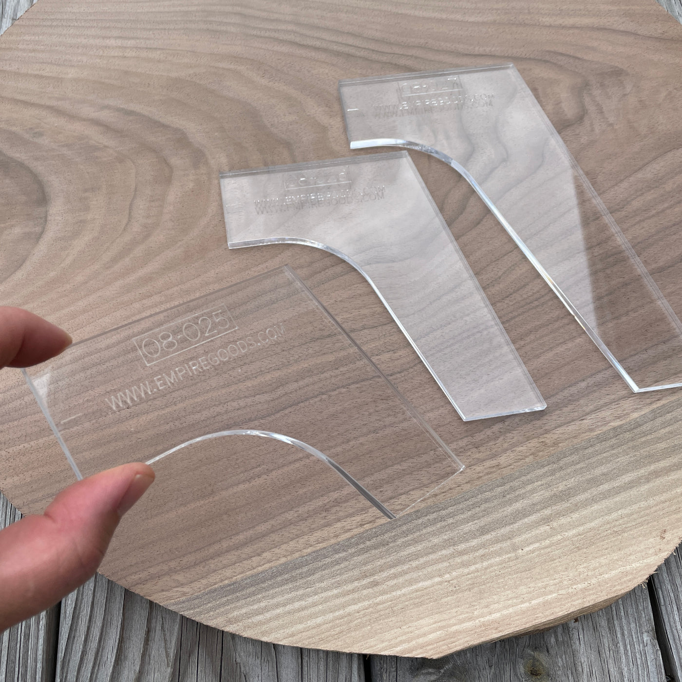 Mid Century Modern Table Leg Router Templates Clear Acrylic — Jeff