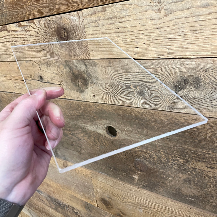 1/4" Clear Acrylic - Select a Size