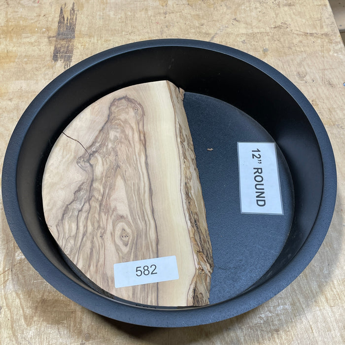 Olive Wood Slices Collection 3 (12" Round)