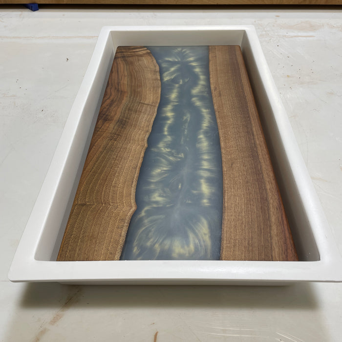 12" x 24" HDPE Epoxy Mold – Reusable Form for Resin Casting & Woodworking