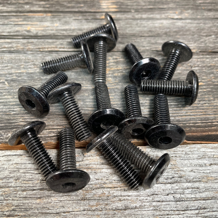 M6 Screws for Woodworking, Furniture, and DIY – Compatible with M6 Threaded Inserts