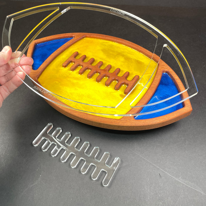 Football Serving Tray Router Template (Clear Acrylic)
