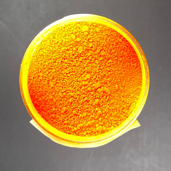 Fluorescent Yellow Orange Mica Powder - Beaver Dust Pigments
