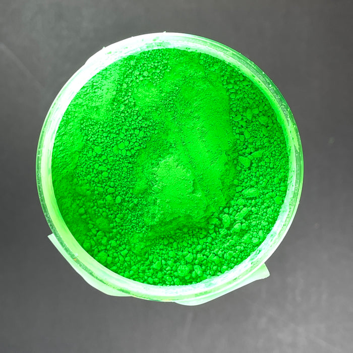 Fluorescent Green Mica Powder - Beaver Dust Pigments