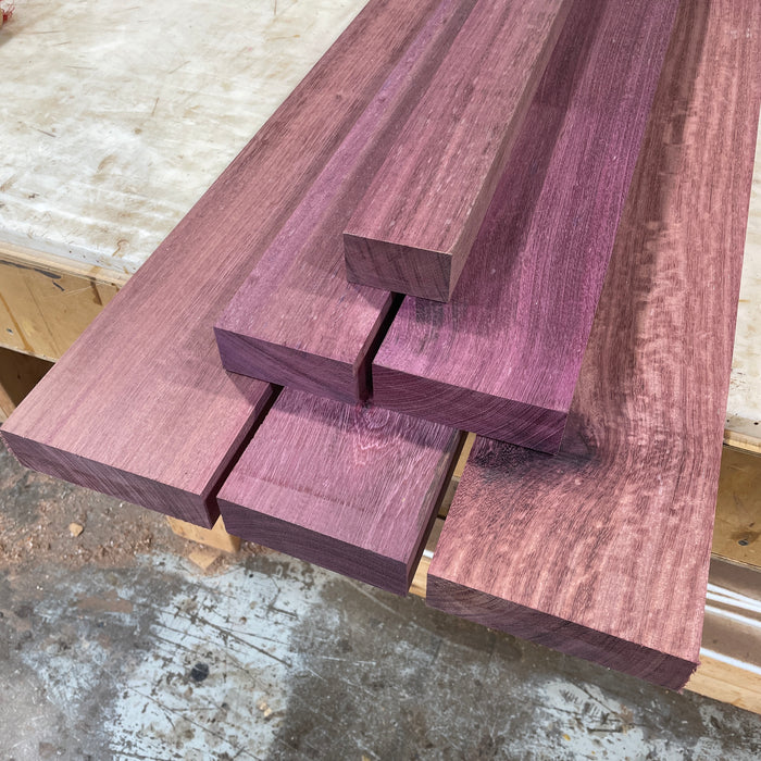 Purpleheart Wood - 1.75" Thick - Select a Size