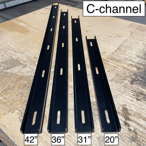 steel c-channel table top support