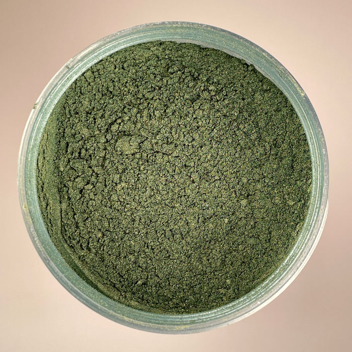 OLIVE GREEN Mica Powder Pigment, Cosmetic Grade, Mica Powder for