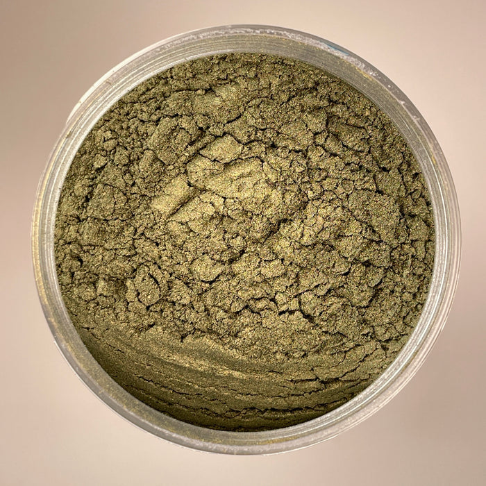 Dark Green Gold (C/S) Mica Powder - Beaver Dust Pigments