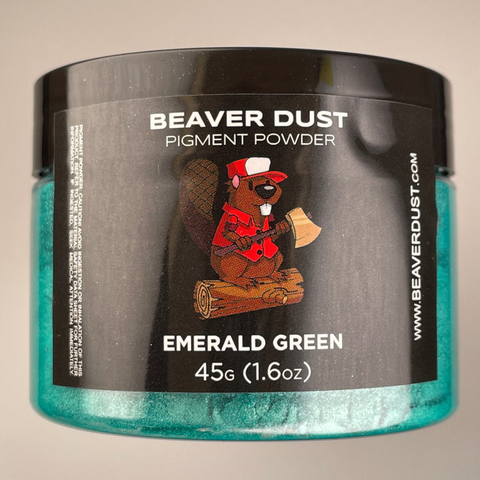 Emerald Green  Mica Powder - Beaver Dust Pigments