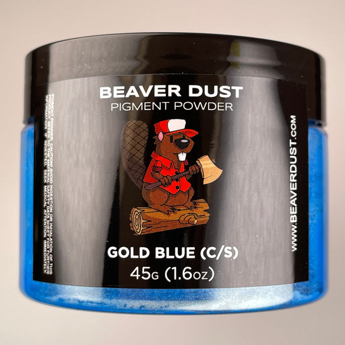 Gold Blue (C/S) Mica Powder - Beaver Dust Pigments