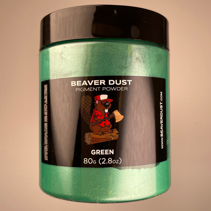 Green Mica Powder - Beaver Dust Pigments