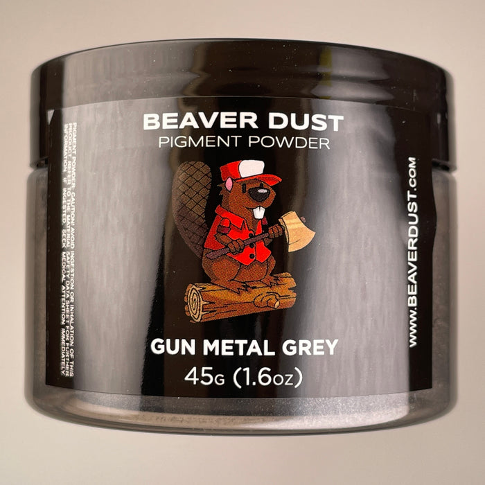 Gun Metal Grey Mica Powder - Beaver Dust Pigments