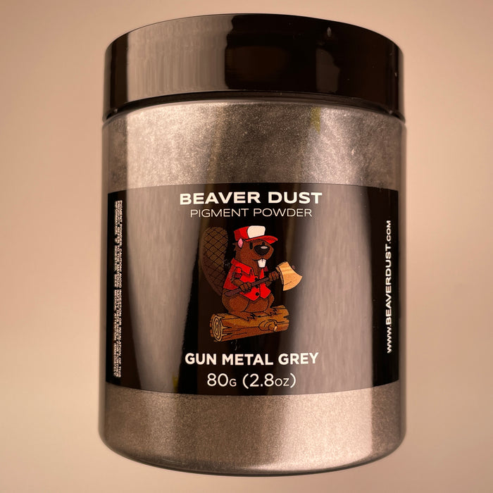 Gun Metal Grey Mica Powder - Beaver Dust Pigments