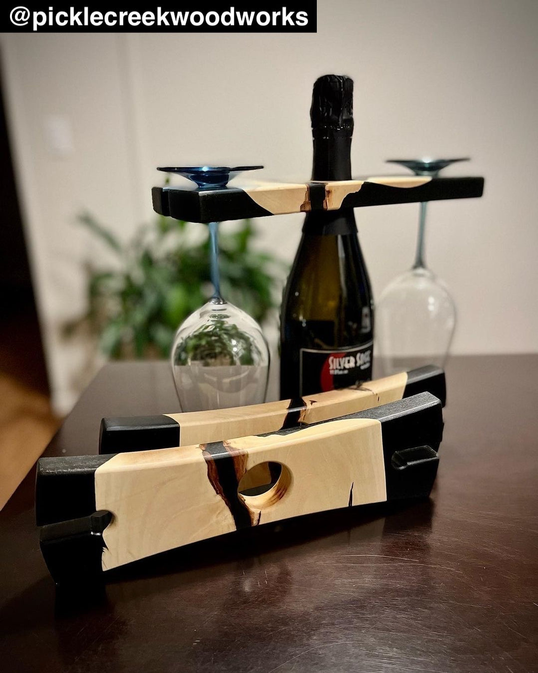 Wine Caddy Router Template - Clear Acrylic Wine Glass Holder Template ...