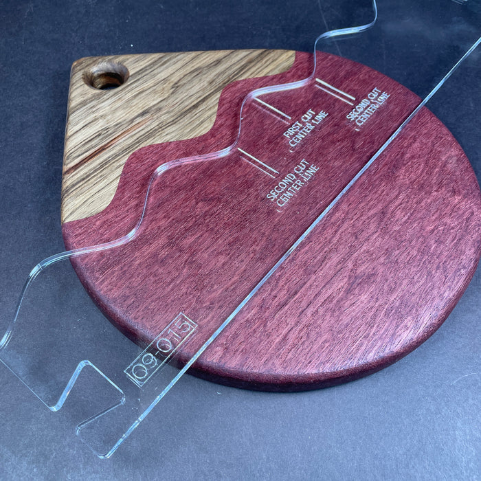 Wave Stitch Router Template (Clear Acrylic) — Jeff Mack Supply