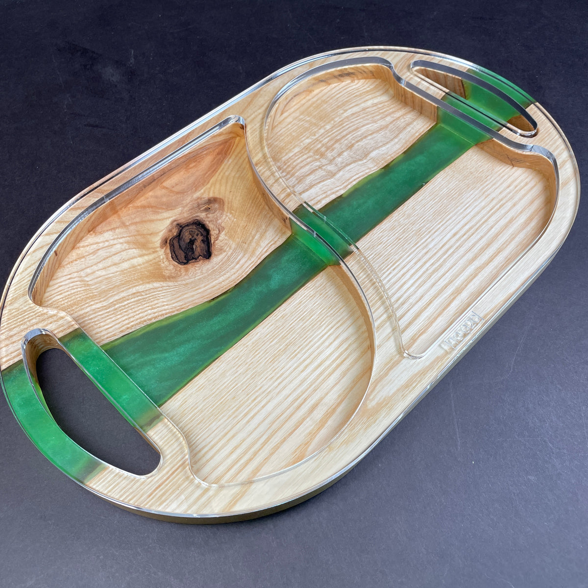 Oval 2 Section Valet Tray Router Template (Clear Acrylic) — Jeff Mack ...