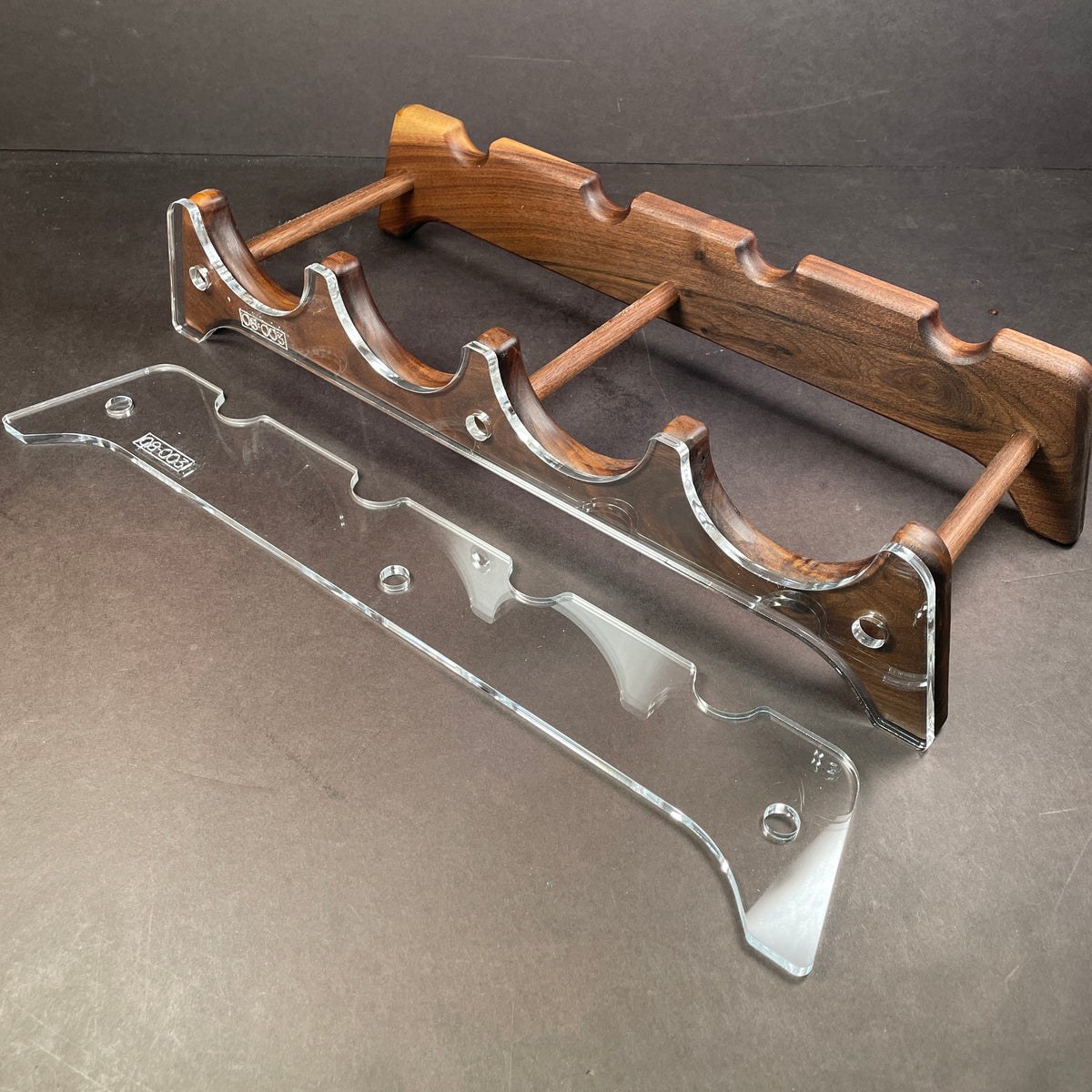 4 Bottle Wine Rack Router Template (Clear Acrylic) — Jeff Mack Supply