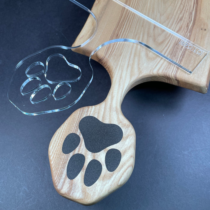 Dog Router Template Dog Paw Handle Router Template for Charcuterie Boards | Clear Acrylic ...
