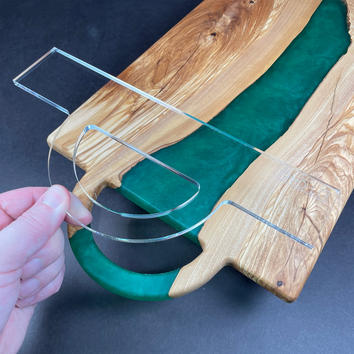 Half Circle Handle Router Template for Charcuterie Boards | Clear ...