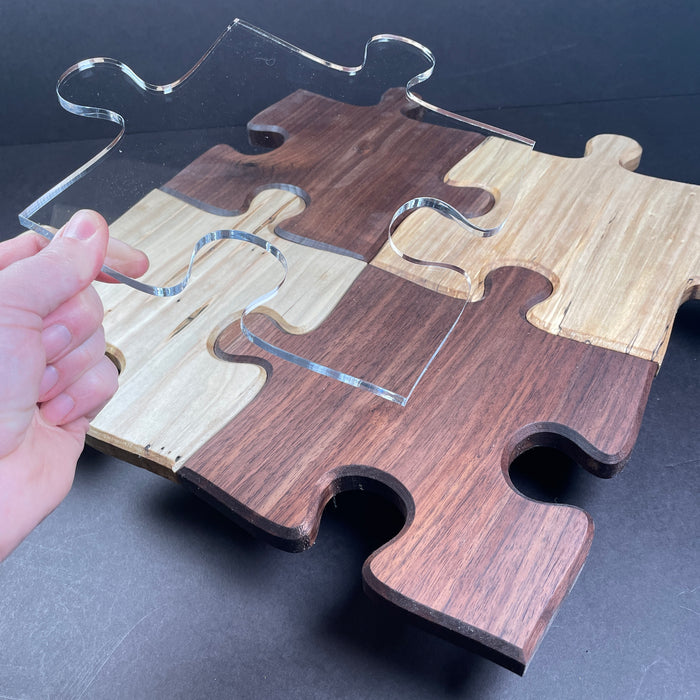 Puzzle Piece Serving Board Router Template (Clear Acrylic) — Jeff