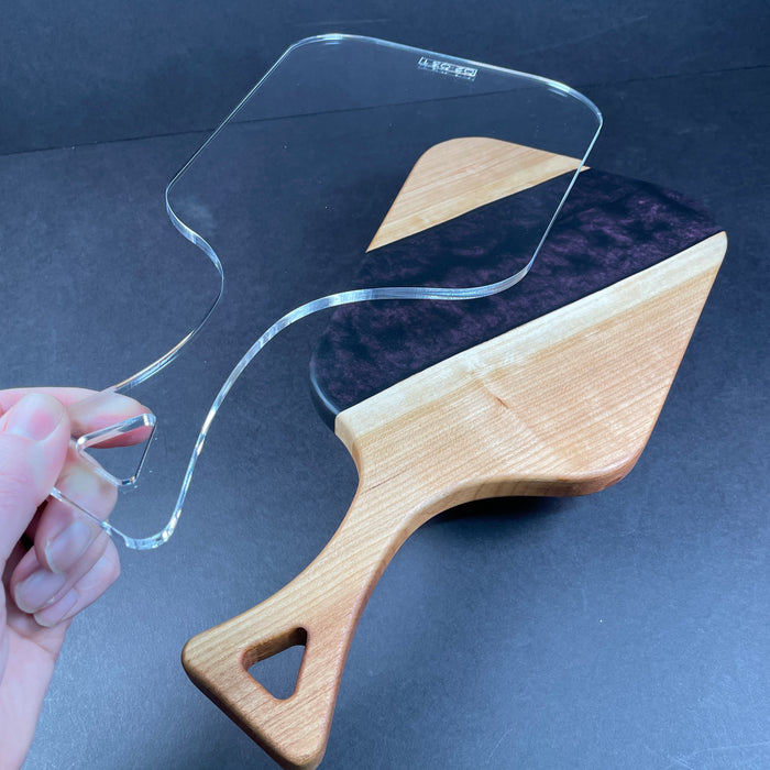 Serving Board "Triangle Handle" Router Template (Clear Acrylic)