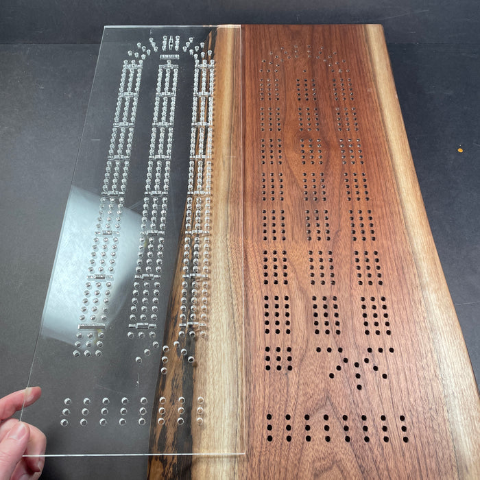 Cribbage Board Templates (Clear Acrylic) — Jeff Mack Supply