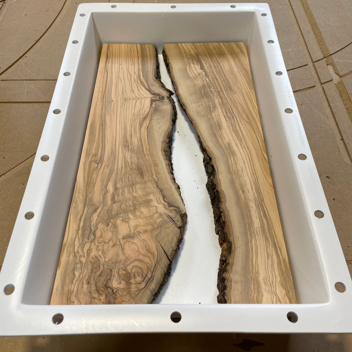 Epoxy resin river table wave table top solid wood large board