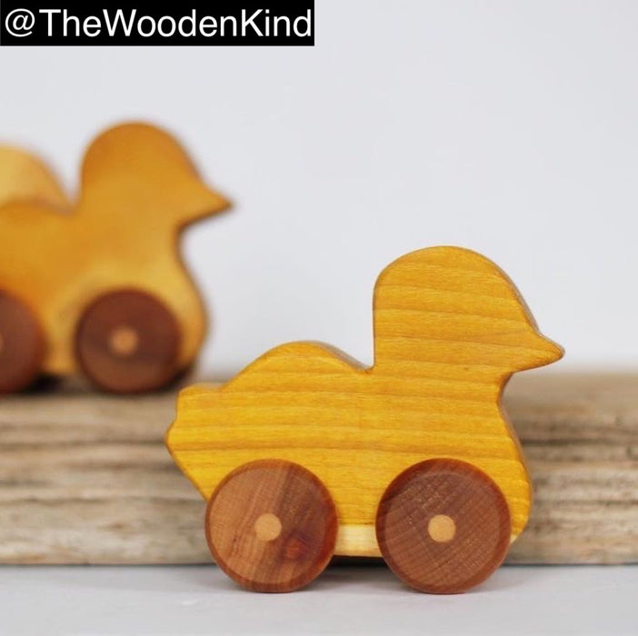 yellow duck wood toy
