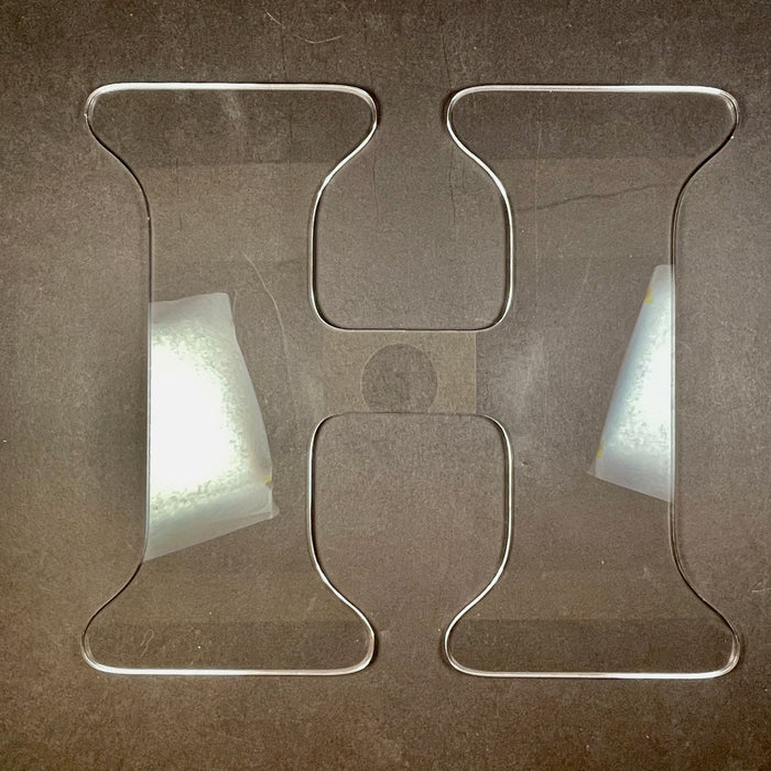 Jumbo Letter Router Templates (Clear Acrylic)