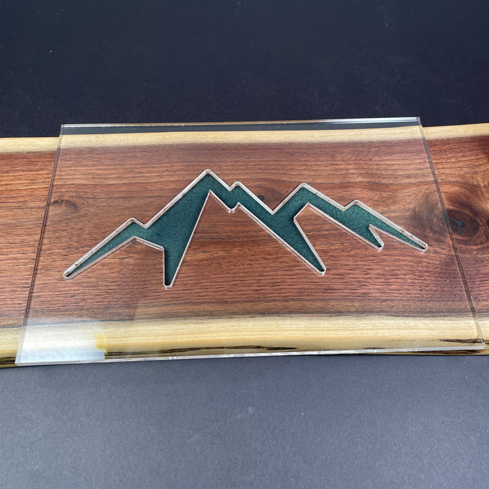 Mountain Range Router Template (Clear Acrylic)