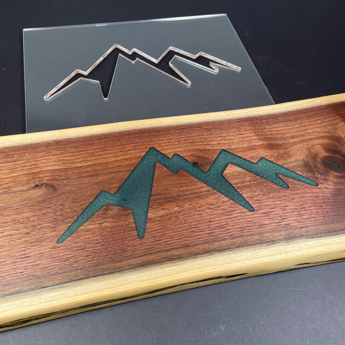 Mountain Range Router Template (Clear Acrylic)
