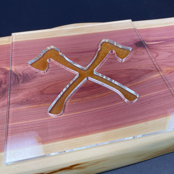 Axe Router Template (Clear Acrylic) — Jeff Mack Supply