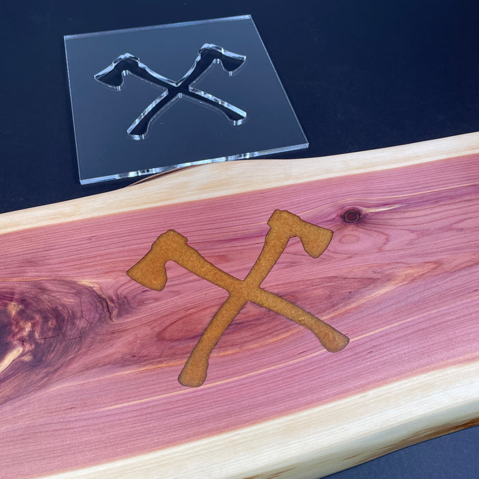 Axe Router Template (Clear Acrylic) — Jeff Mack Supply