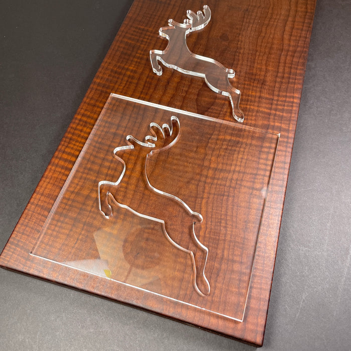 Deer Inlay Router Template - Clear Acrylic Woodworking Template — Jeff ...