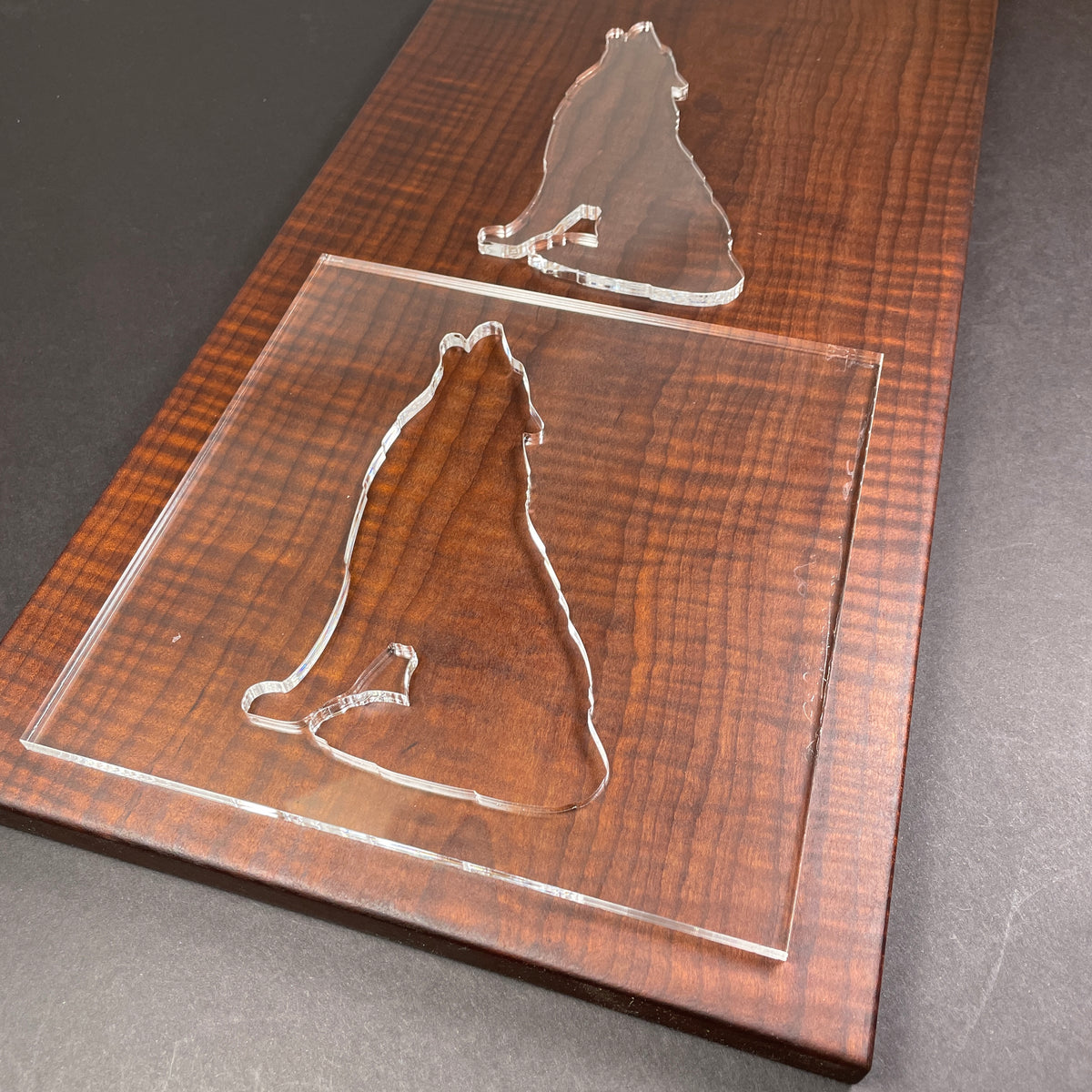 Whole Wolf Inlay Router Template - Clear Acrylic Woodworking Template ...