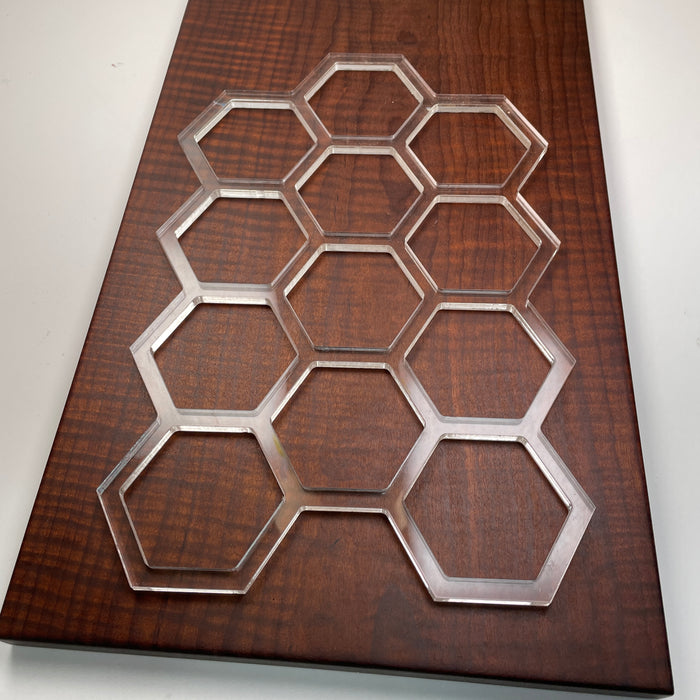 Honeycomb Router Template (Clear Acrylic)