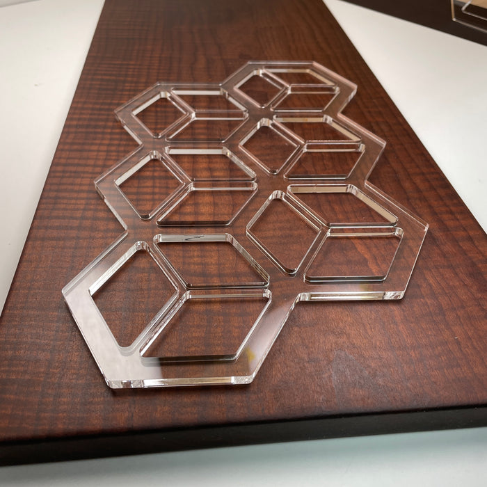 3D Squares Router Template (Clear Acrylic)