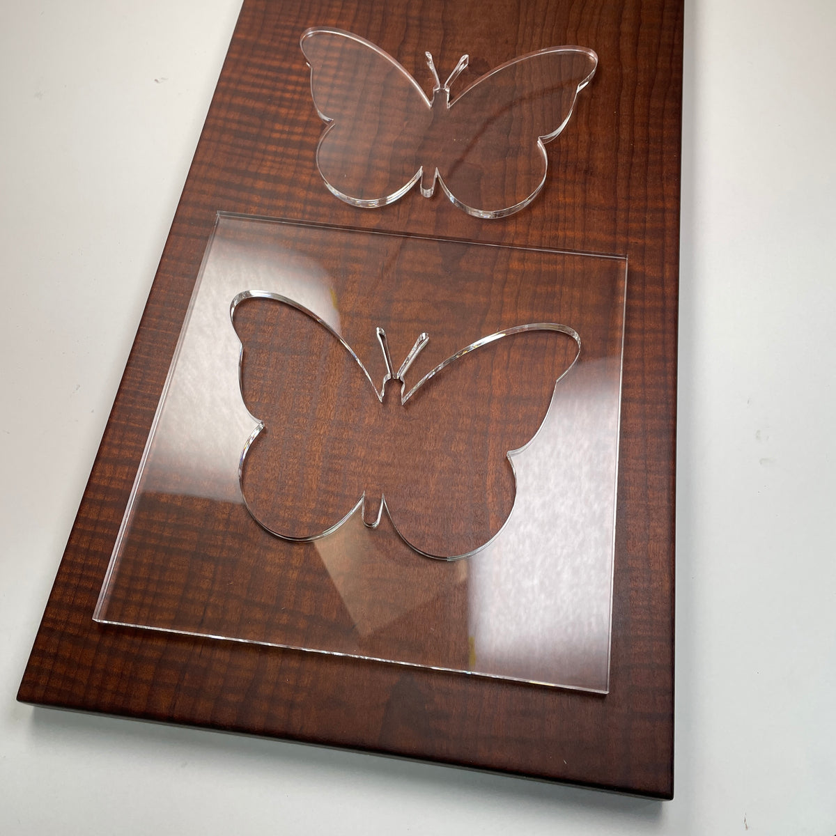 Uonlytech 3pcs Butterfly Mosaic Stencil router sled router